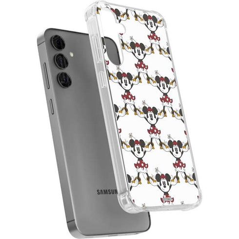 Disney Minnie Mouse Pattern Formation Galaxy S24 Plus Clear Case